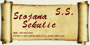 Stojana Sekulić vizit kartica